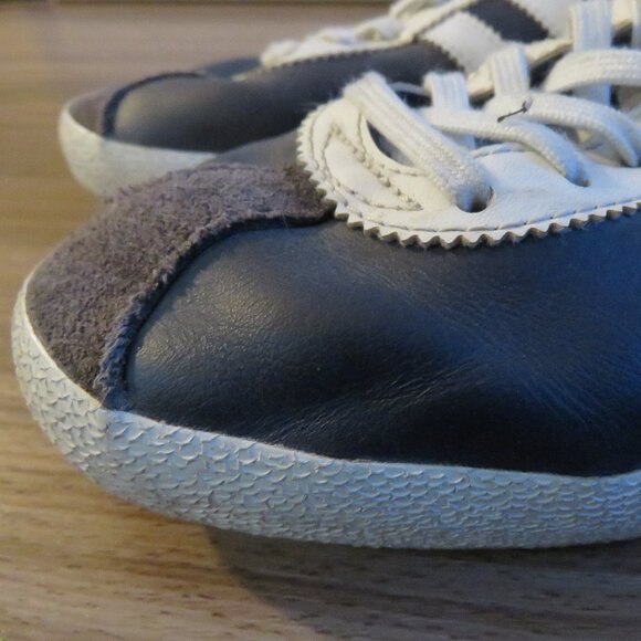 ADIDAS Gazelle OG Legend Ink & Running White Sneakers Shoes Retro Men's US 8.5 - Picture 4 of 15